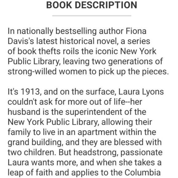 The Lions of Fifth Avenue Fiona Davis Paperback Book Books - Picture 2 of 8